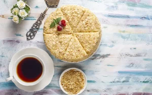 طرز تهیه کیک آرد جو