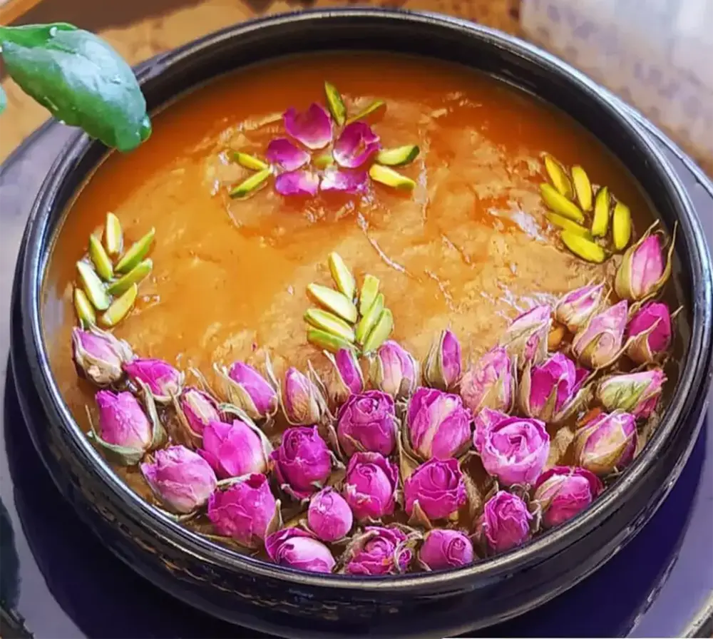 طرز تهیه کاچی زعفرانی